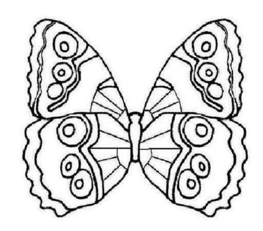 Бабочка для раскрашивания