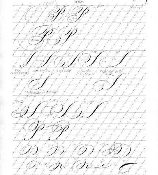 Упражнения для каллиграфии и развития почерка