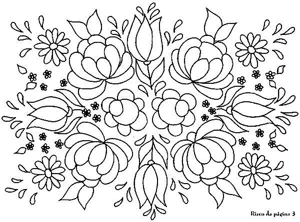 Орнамент раскраска для детей