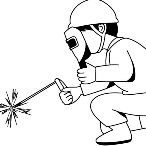 Сварщик рисунок