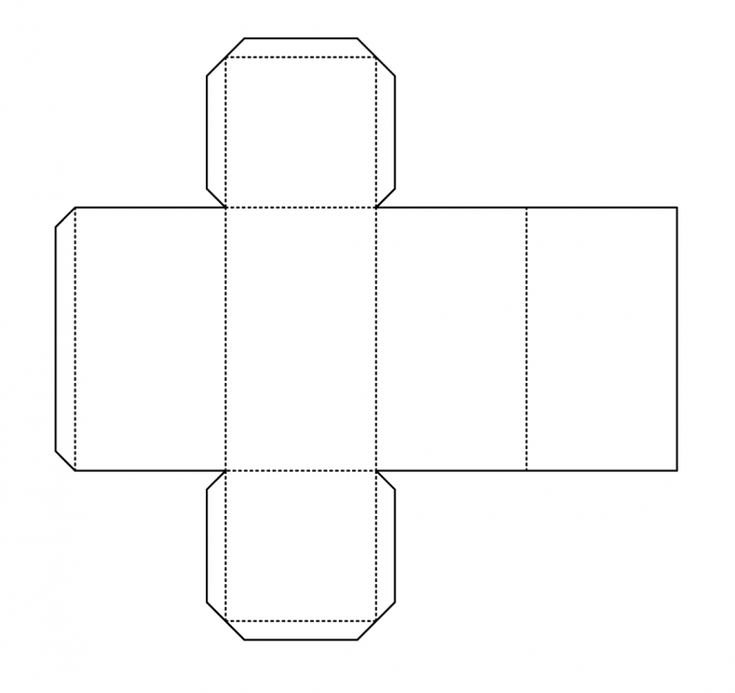 Развертка четырехугольной Призмы чертеж