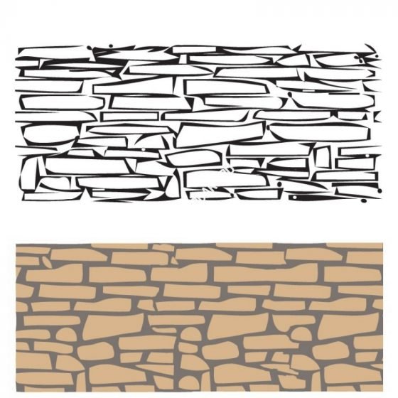 Трафарет под декоративный камень