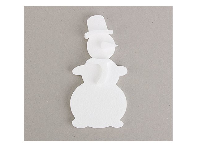 Снеговик из пенопласта плоский