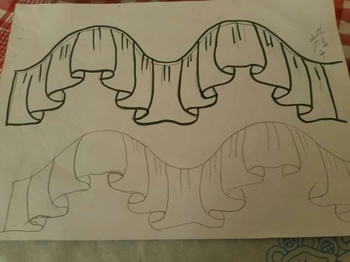 Рисование складок вуали