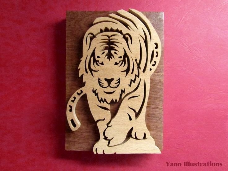 Тигр для выпиливания лобзиком