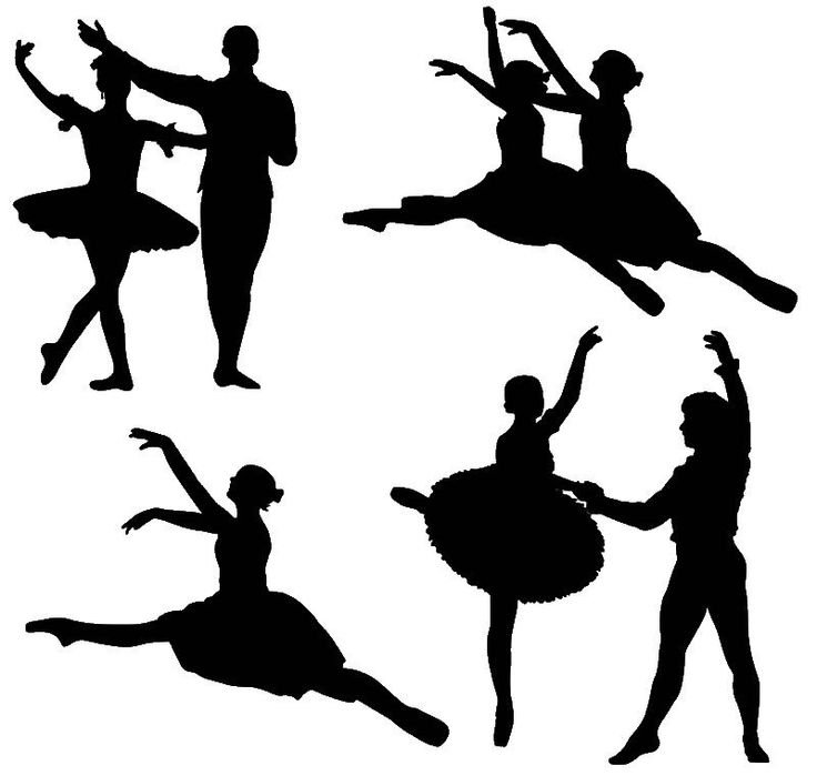 Силуэт балерины для вырезания