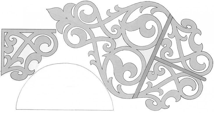 Полочки настенные,шаблон