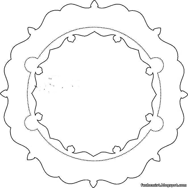 Трафарет тарелки