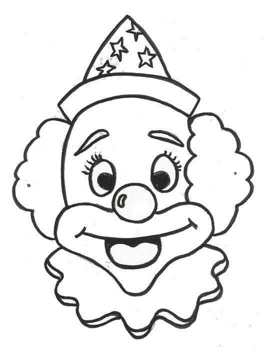 Маски клоуна для детей