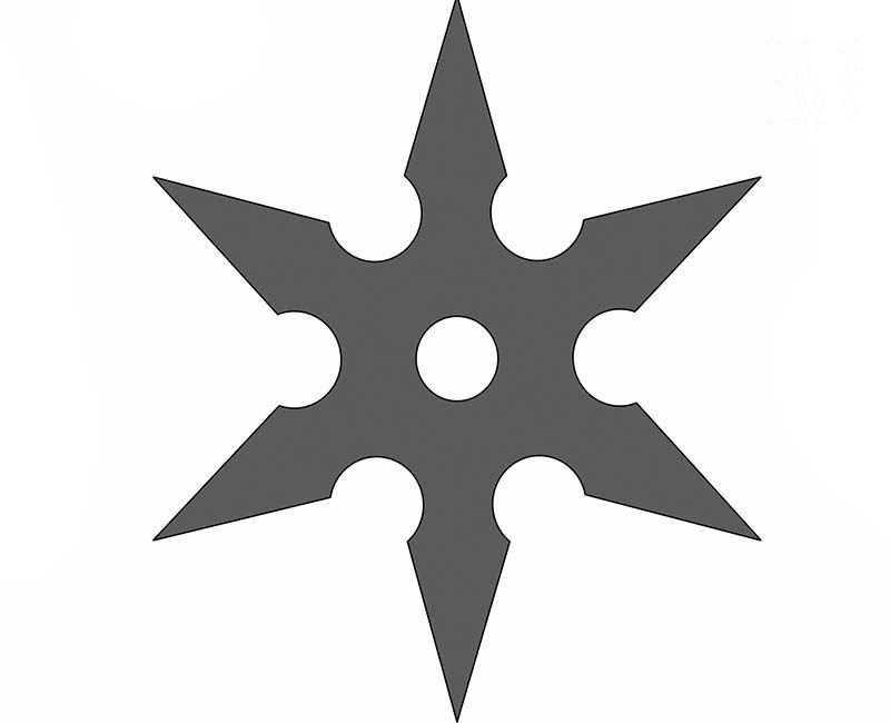 Чертеж сюрикена