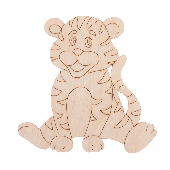 Тигр деревянная игрушка
