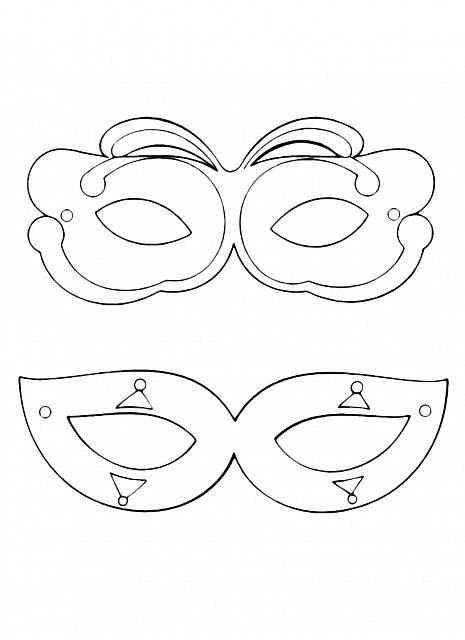 Маскарадные маски шаблоны для печати
