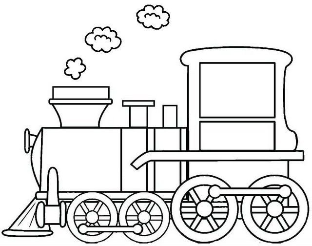 Раскраска поезд