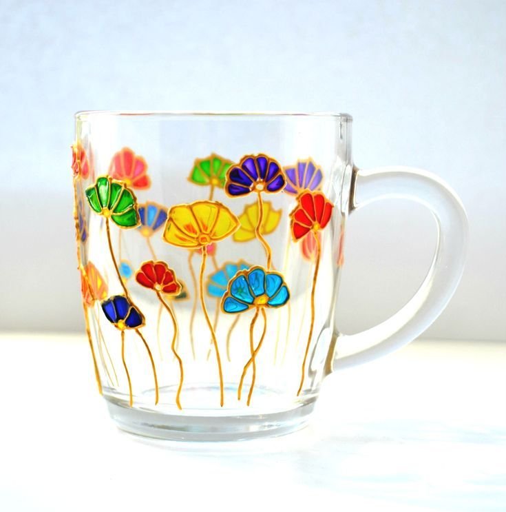Витражная роспись чашек