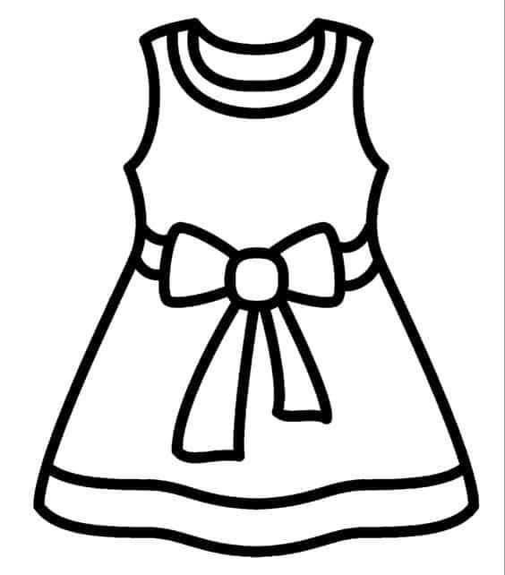 Раскраска одежда для малышей