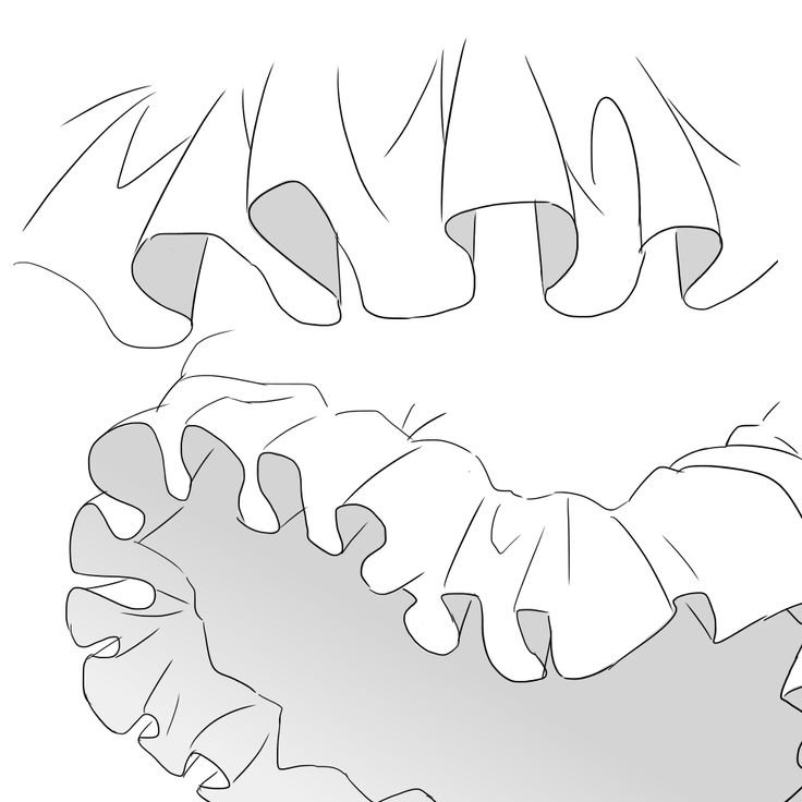 Туториал рисования рюшей