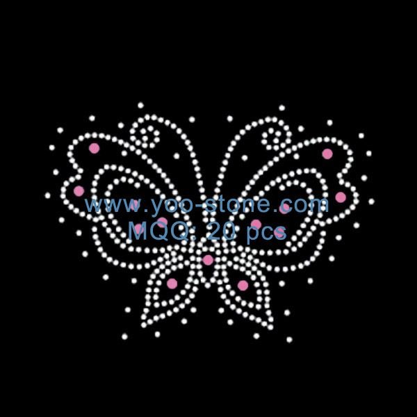 Бабочка стразы трафарет