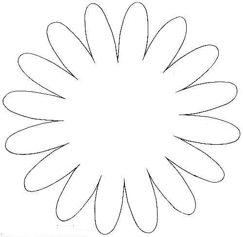 Ромашка трафарет