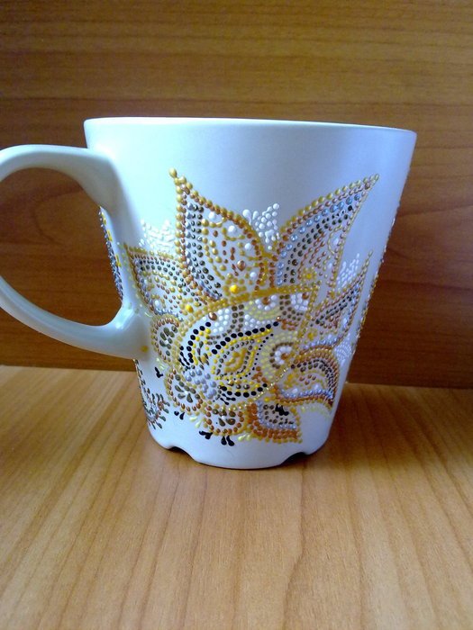 Точечная роспись на кружках