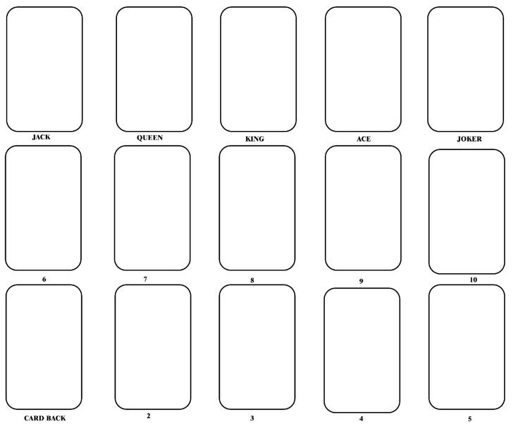 Карточки шаблоны для печати