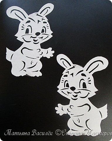 Новогодний заяц на окно