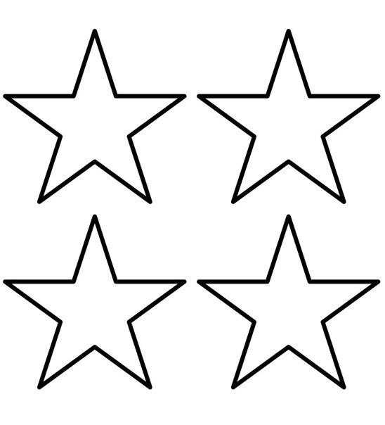 Звезда раскраска для дошкольников