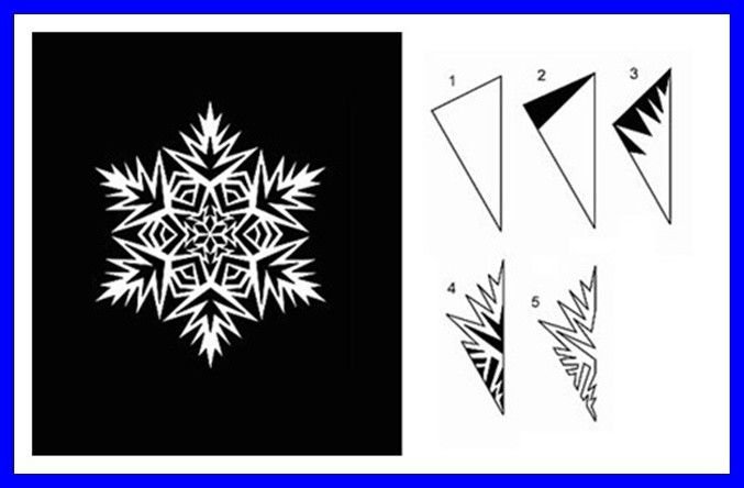 Красивые снежинки для вырезания