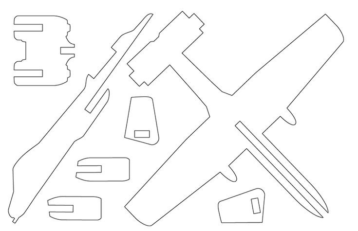 Выпиливание лобзиком самолет