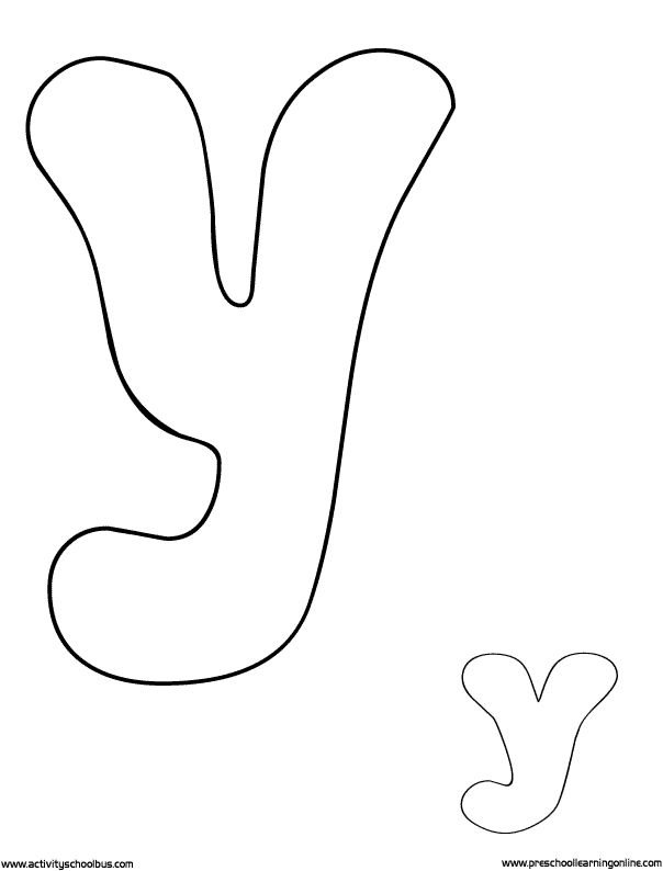 Трафарет букв для вырезания