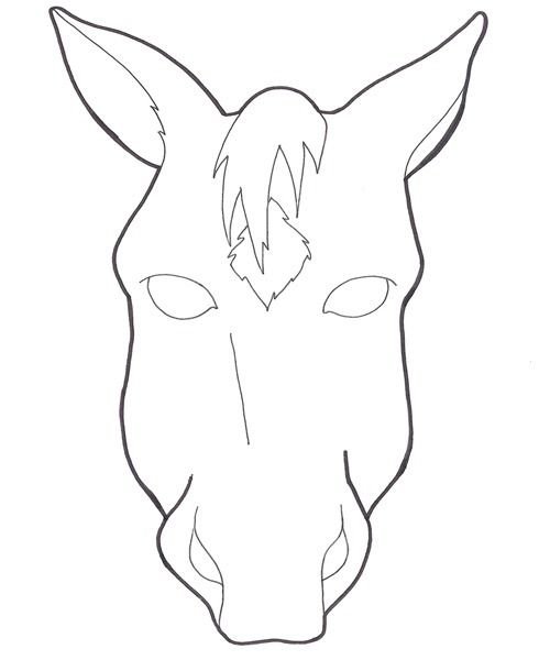 Маска "конь"