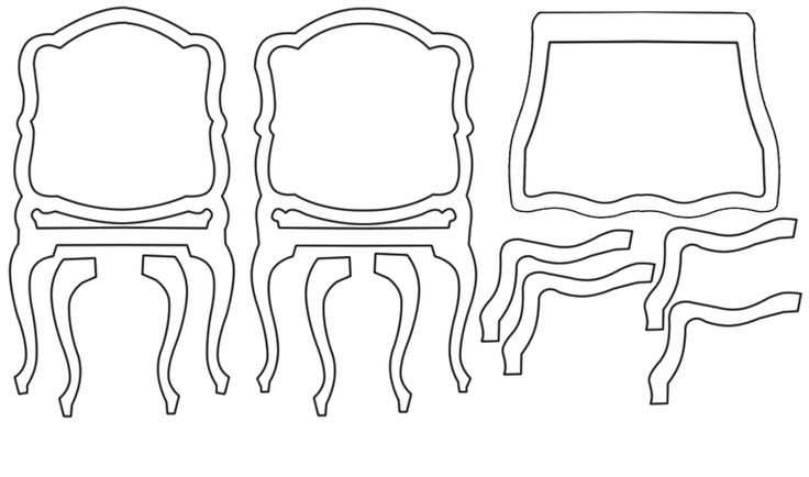 Трафареты для кукольной мебели