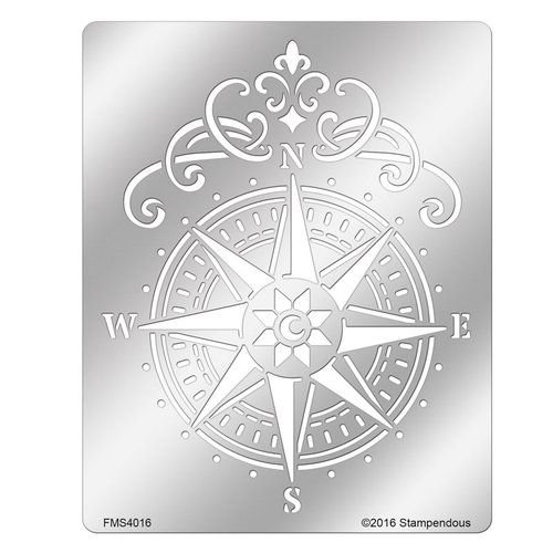 Трафарет компас для декоративной штукатурки