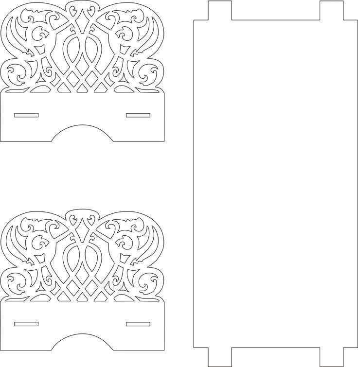 Чертеж кроватки для кукол