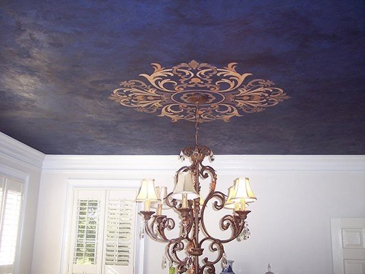 Трафареты для потолка