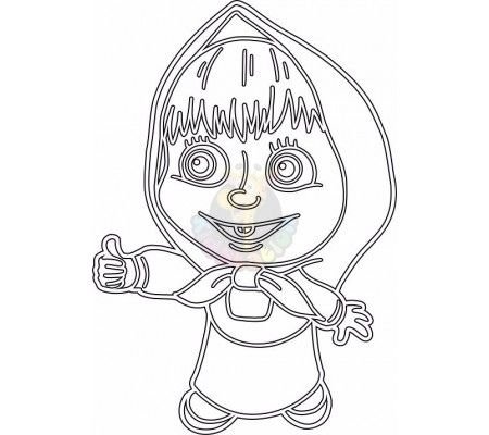 Вытынанки Маша и медведь