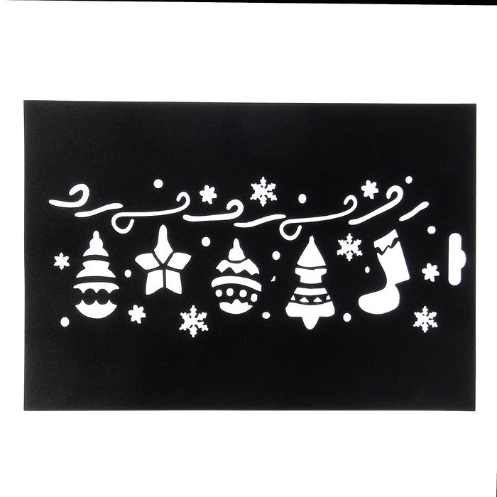 Купить трафарет для творчества новый год