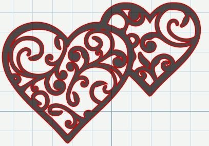 Сердечко ажурное
