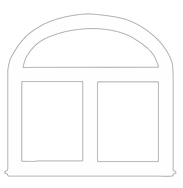 Трафарет "окна"