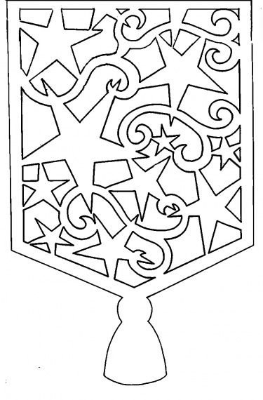 Флажки вытынанки на окна новогодние