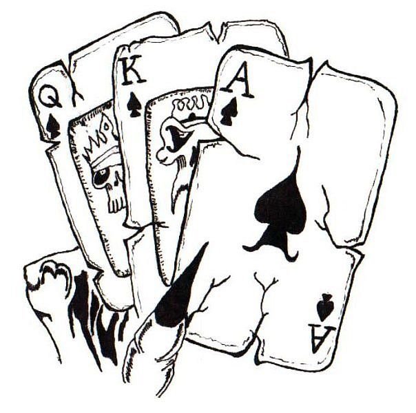 Нарисованные карты игральные