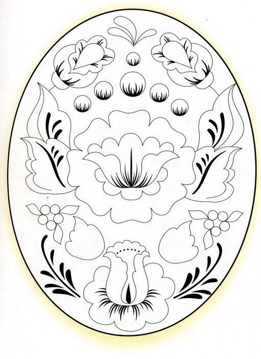 Пасхальное яйцо Жостово роспись