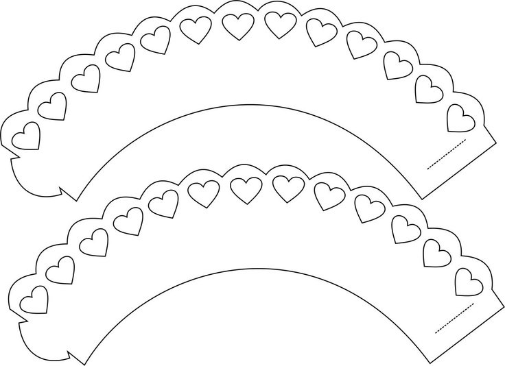 Кокошник трафарет