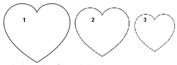 Сердечки разных размеров