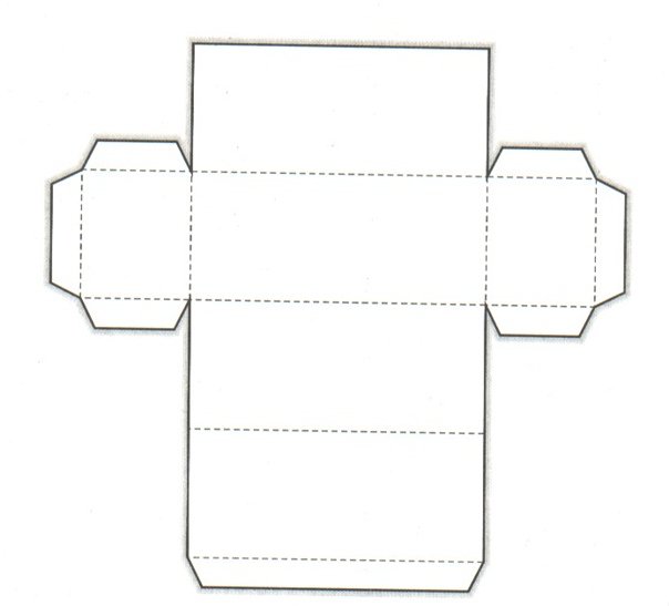Как склеить параллелепипед из бумаги