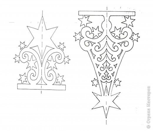 На окно на новый год трафареты флажки