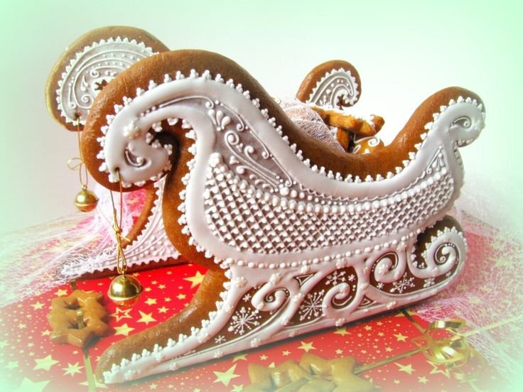 Пряничные сани Деда Мороза