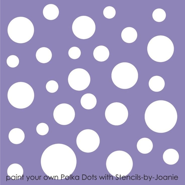 Трафарет горошек