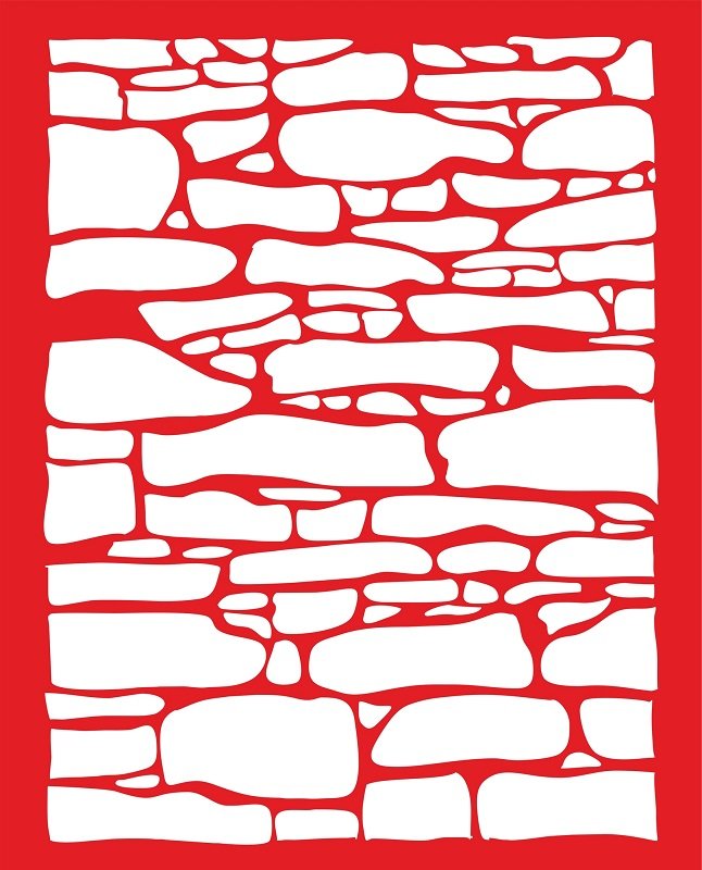 Трафарет каменной кладки