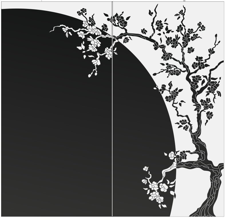 Трафарет "дерево"