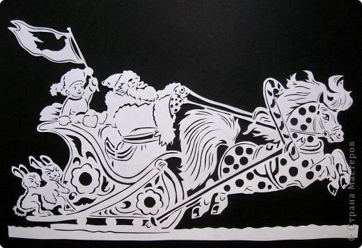 Ажурное вырезание лошадь